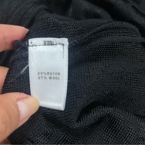 St. John Caviar Black Leopard Jaguar Print Sheath Dress Shot Sleeve‎ Size 2 - Picture 8 of 9